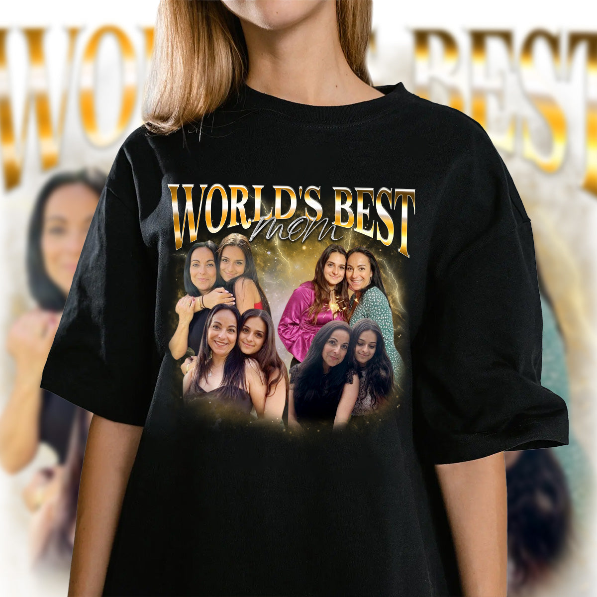 Custom Vintage Bootleg World's Best Mom Tee